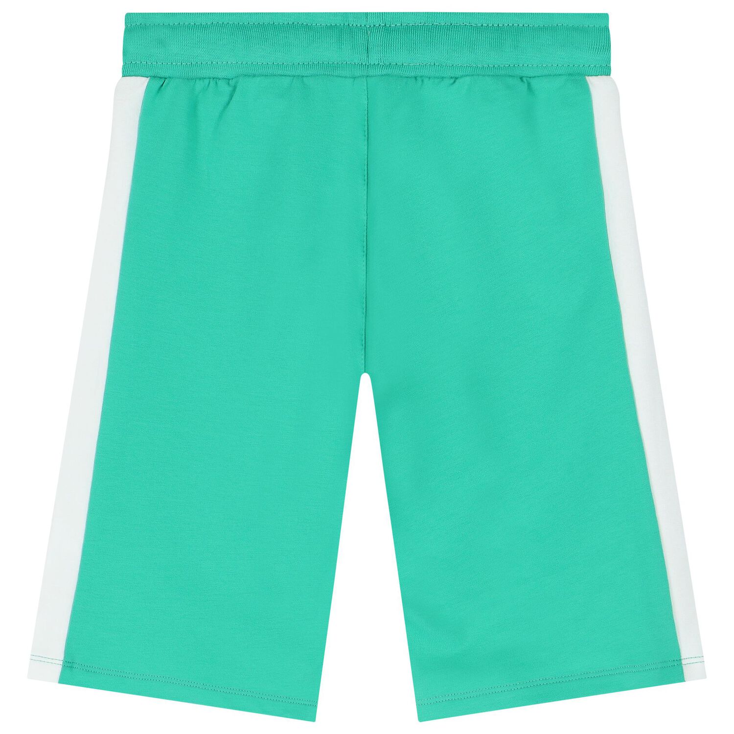 Boys Green & White Logo Shorts, 2, hi-res