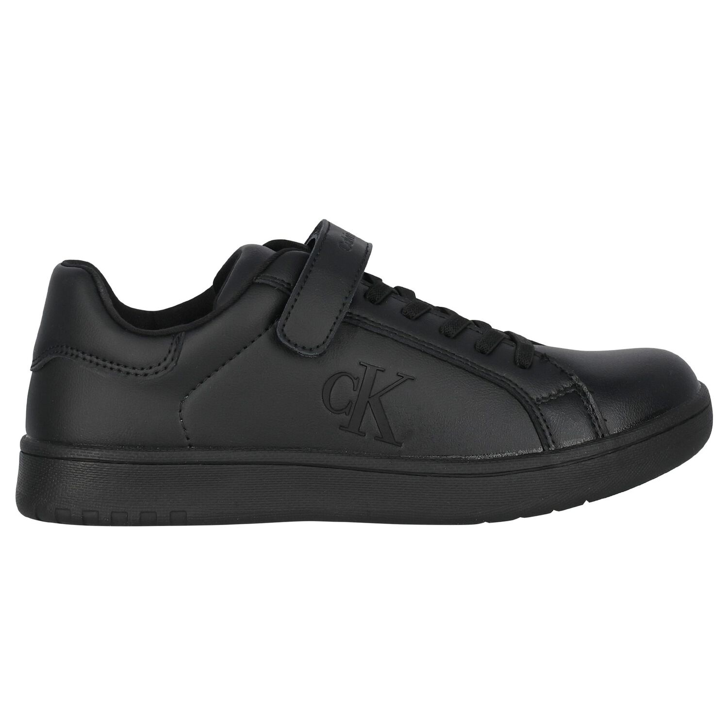 Boys Black Logo Trainers, 1, hi-res image number null