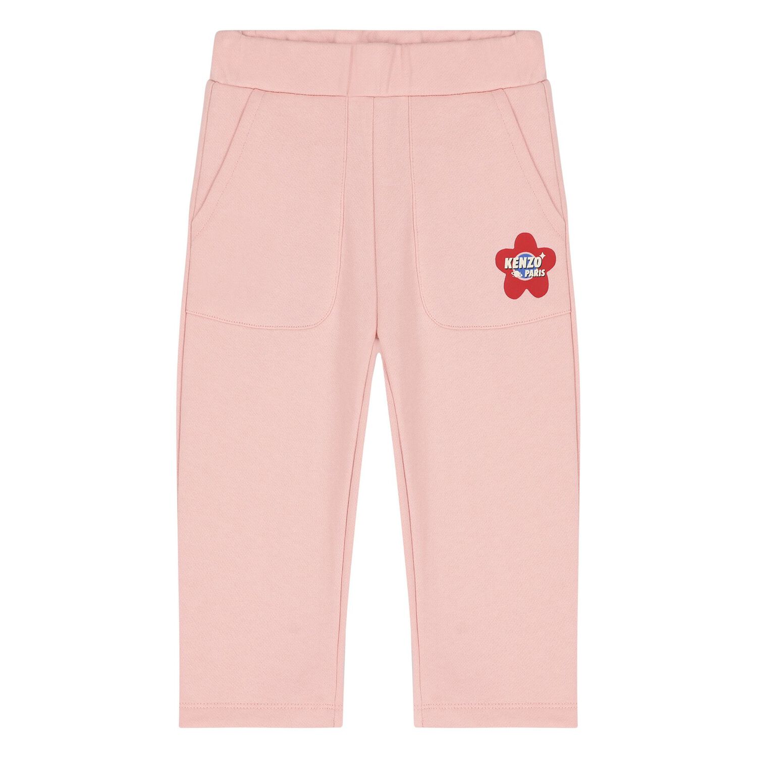 Younger Girls Pink Logo Tracksuit, 1, hi-res