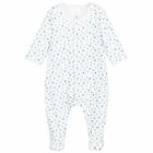 White & Blue Sail Boats Babygrow , 1, hi-res
