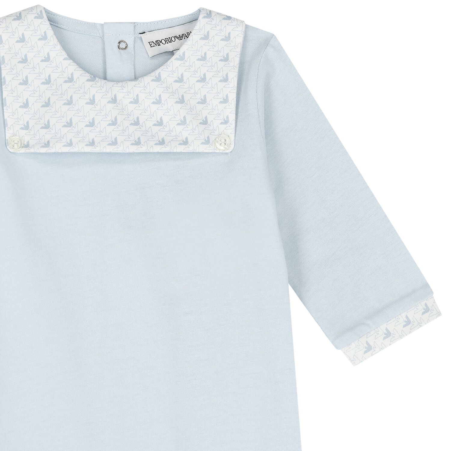 Baby Boys Blue Logo Babygrow Set, 1, hi-res