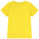 Boys Yellow Teddy Bear Logo T-Shirt, 7, hi-res