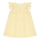 Baby Girls Yellow & White Floral Dress, 1, hi-res