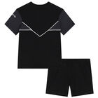 Black Logo Shorts Set, 1, hi-res