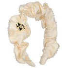 Girls Beige Lavinia Beaded Headband, 4, hi-res