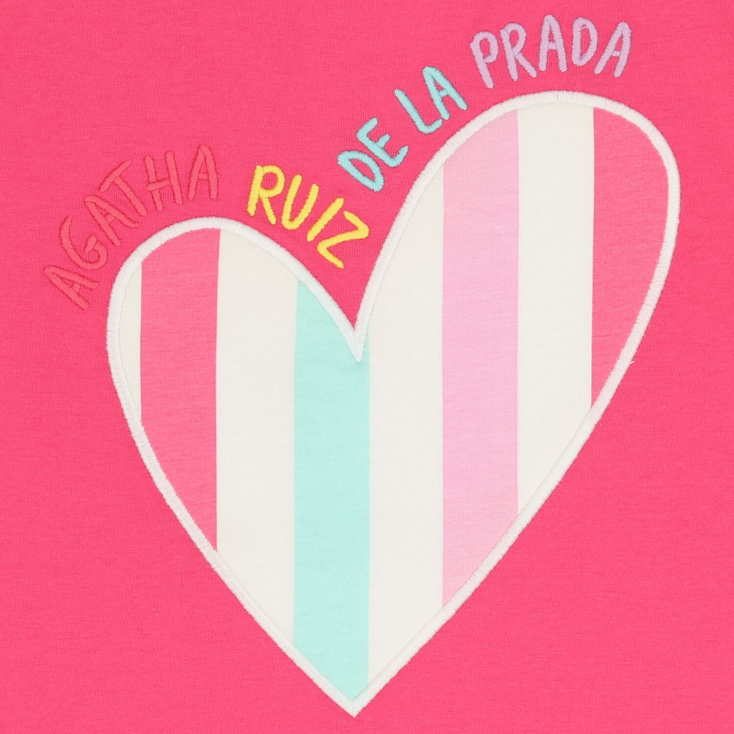 Girls Pink & Aqua Striped Leggings Set , 1, hi-res