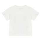 Younger Girls Ivory Logo T-Shirt, 1, hi-res