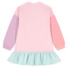 Girls Pink Flower Dress Set, 1, hi-res