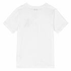 Boys White Logo T-Shirt, 1, hi-res