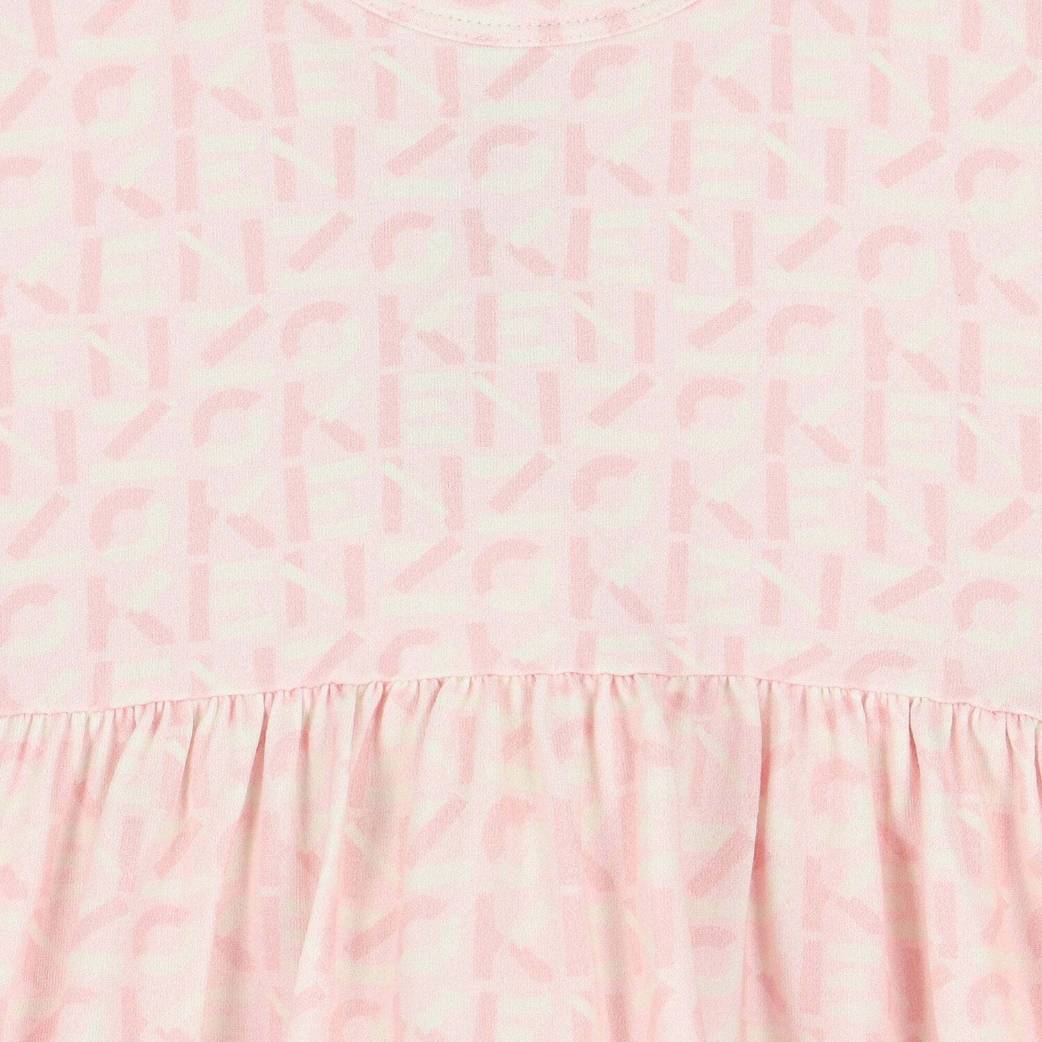 Younger Girls Pink Logo Dress, 1, hi-res image number null