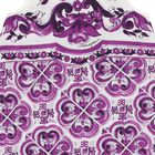 Baby Girls White & Purple Majolica Dress Set, 1, hi-res