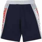 Boys Navy Logo Shorts, 1, hi-res