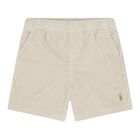 Baby Boys Beige Logo Corduroy Shorts, 1, hi-res
