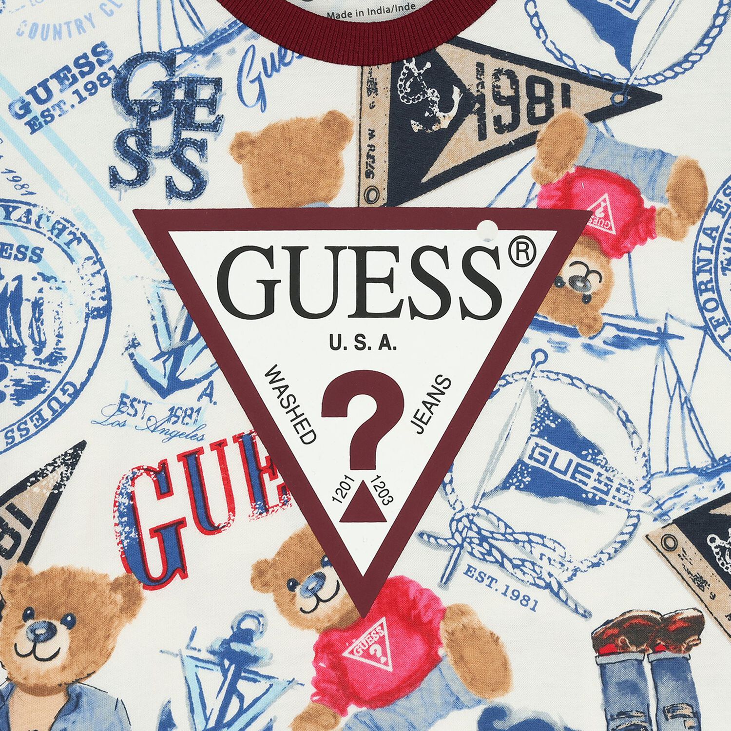 Boys White Logo T-Shirt, 1, hi-res