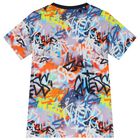 Grafitti Patterned Logo T-Shirt, 1, hi-res