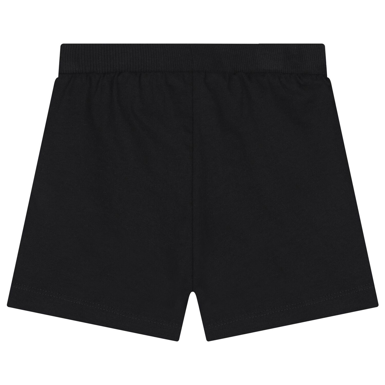Younger Black Teddy Bear Logo Shorts, 3, hi-res
