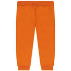 Younger Boys Ivory, Orange & Navy Blue 3 Piece Tracksuit, 1, hi-res