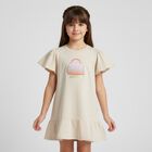 Girls Beige Bag Dress, 1, hi-res