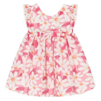 Younger Girls Pink Floral Dress
