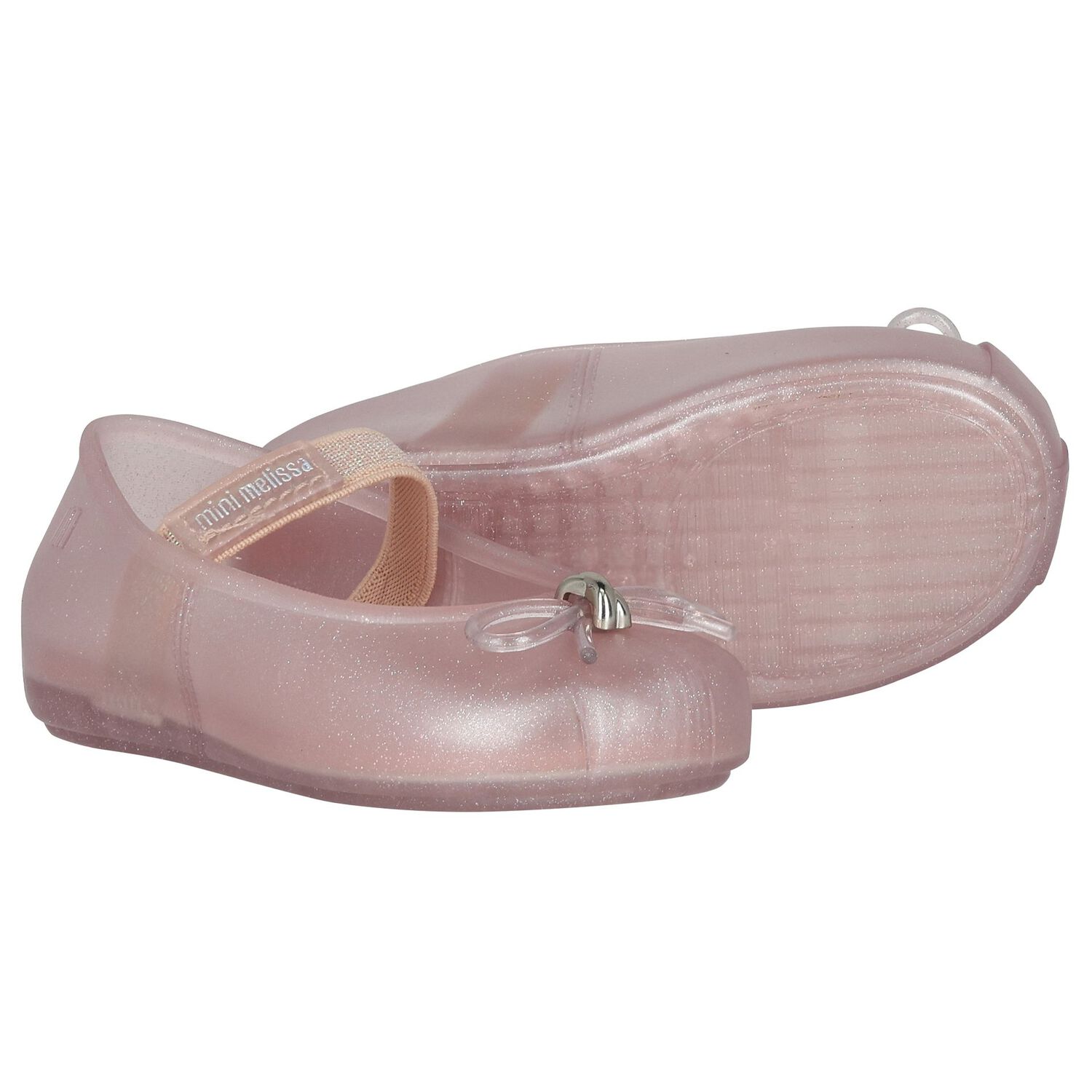 Girls Pink Bow Shoes, 2, hi-res