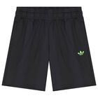 Black & Green Logo Shorts Set, 1, hi-res