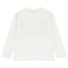 Boys Ivory Long Sleeve Top, 1, hi-res