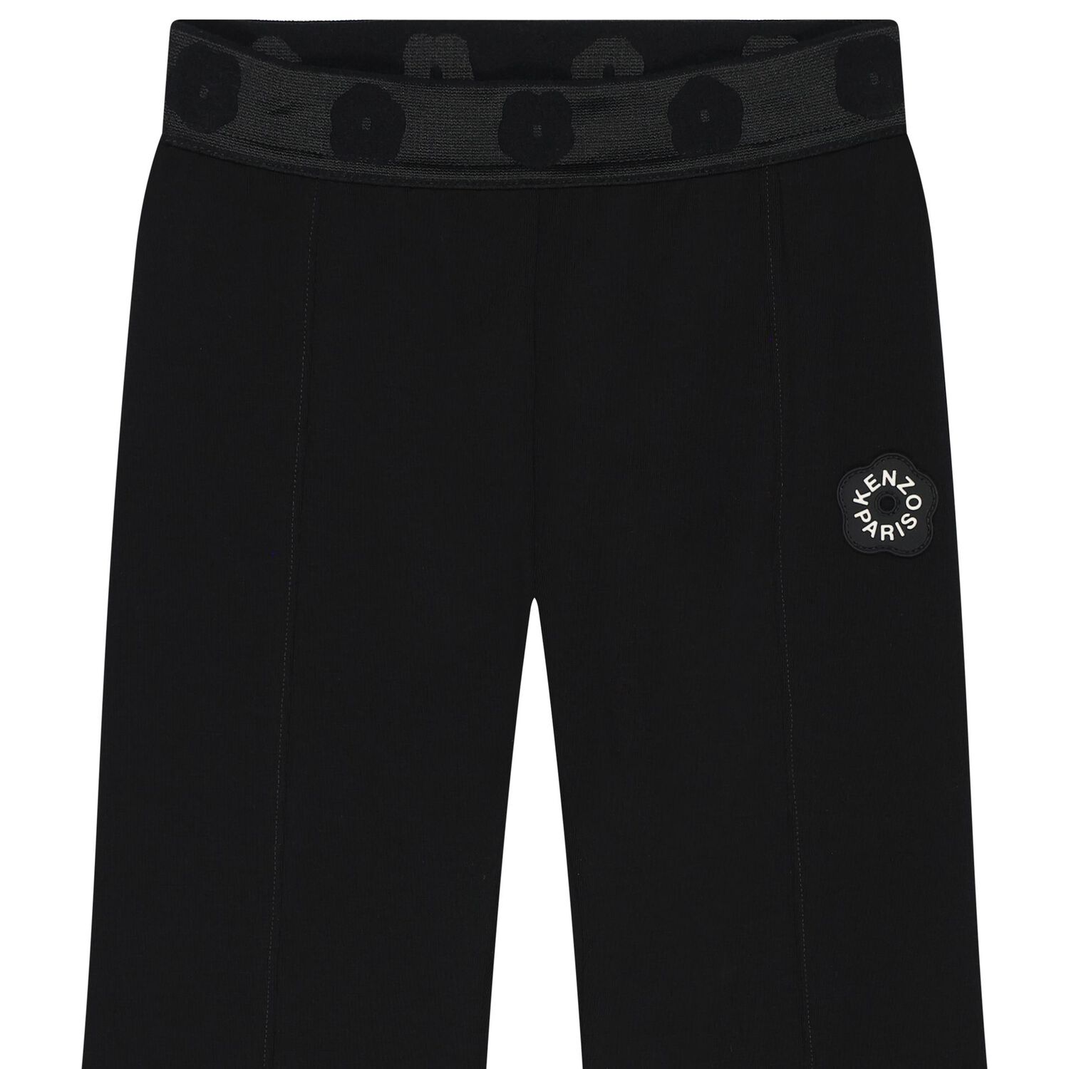 Girls Black Logo Leggings, 2, hi-res