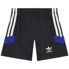 White & Black Logo Shorts Set, 1, hi-res