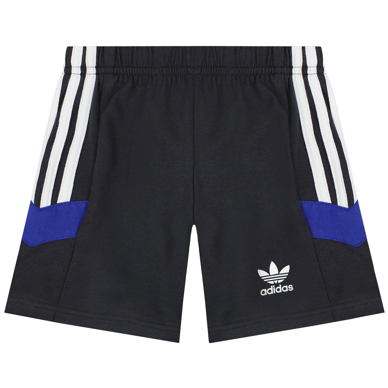 White & Black Logo Shorts Set, 1, hi-res