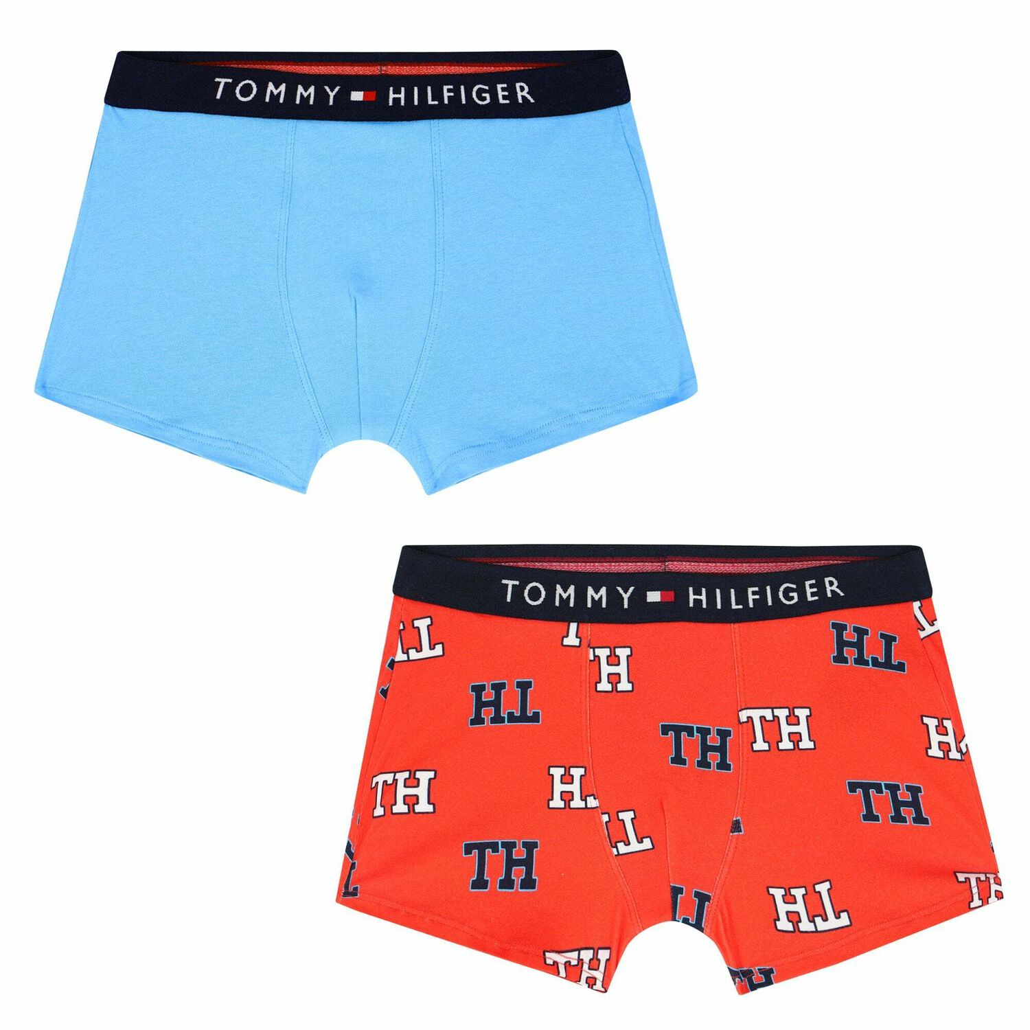 Boys Blue & Red Boxer Shorts (2 Pack), 1, hi-res