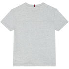 Boys Grey Logo T-Shirt, 3, hi-res