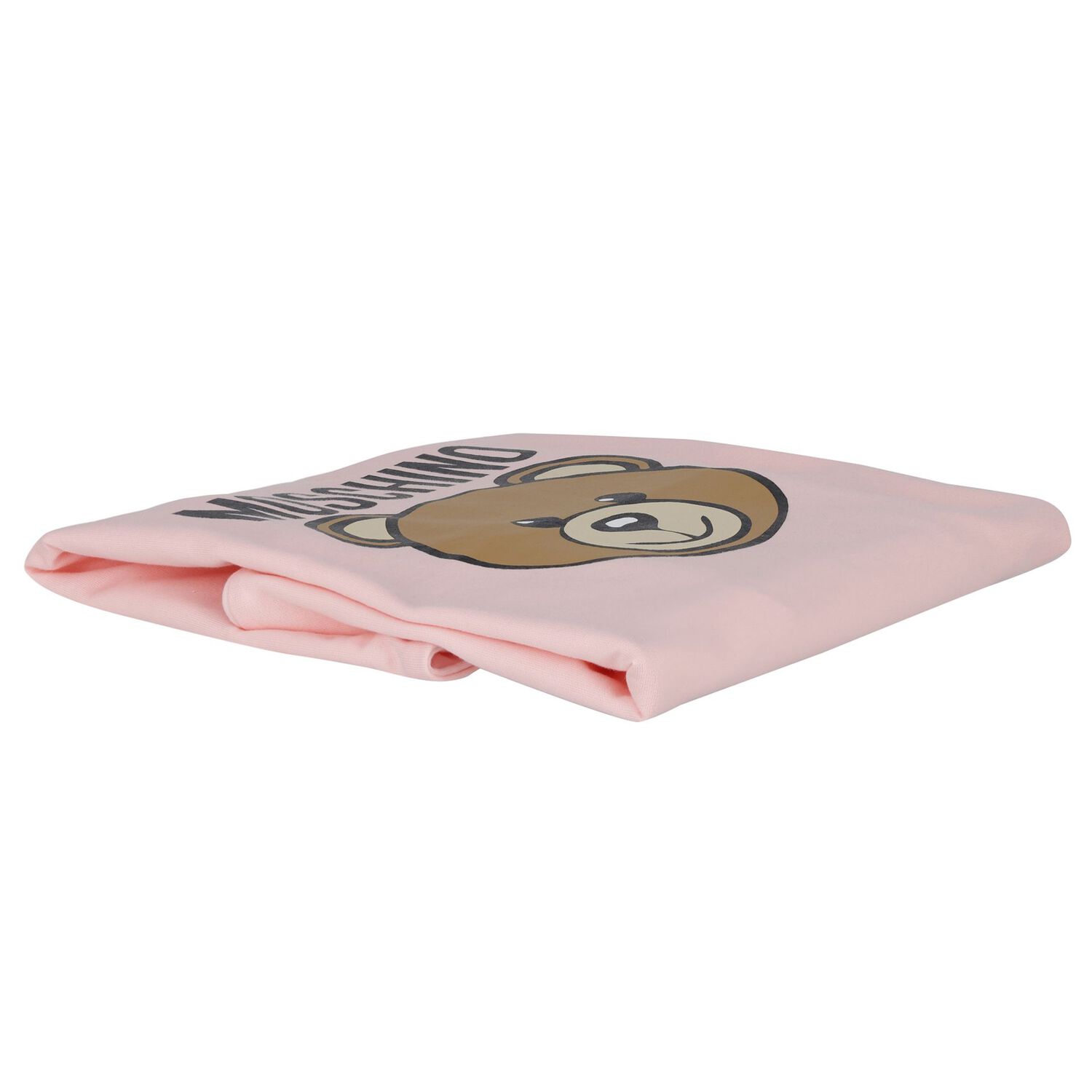 Girls Pink Teddy Bear Logo Baby Blanket, 4, hi-res