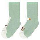 Baby Girls Green & Ivory Socks ( 4-Pack ), 1, hi-res