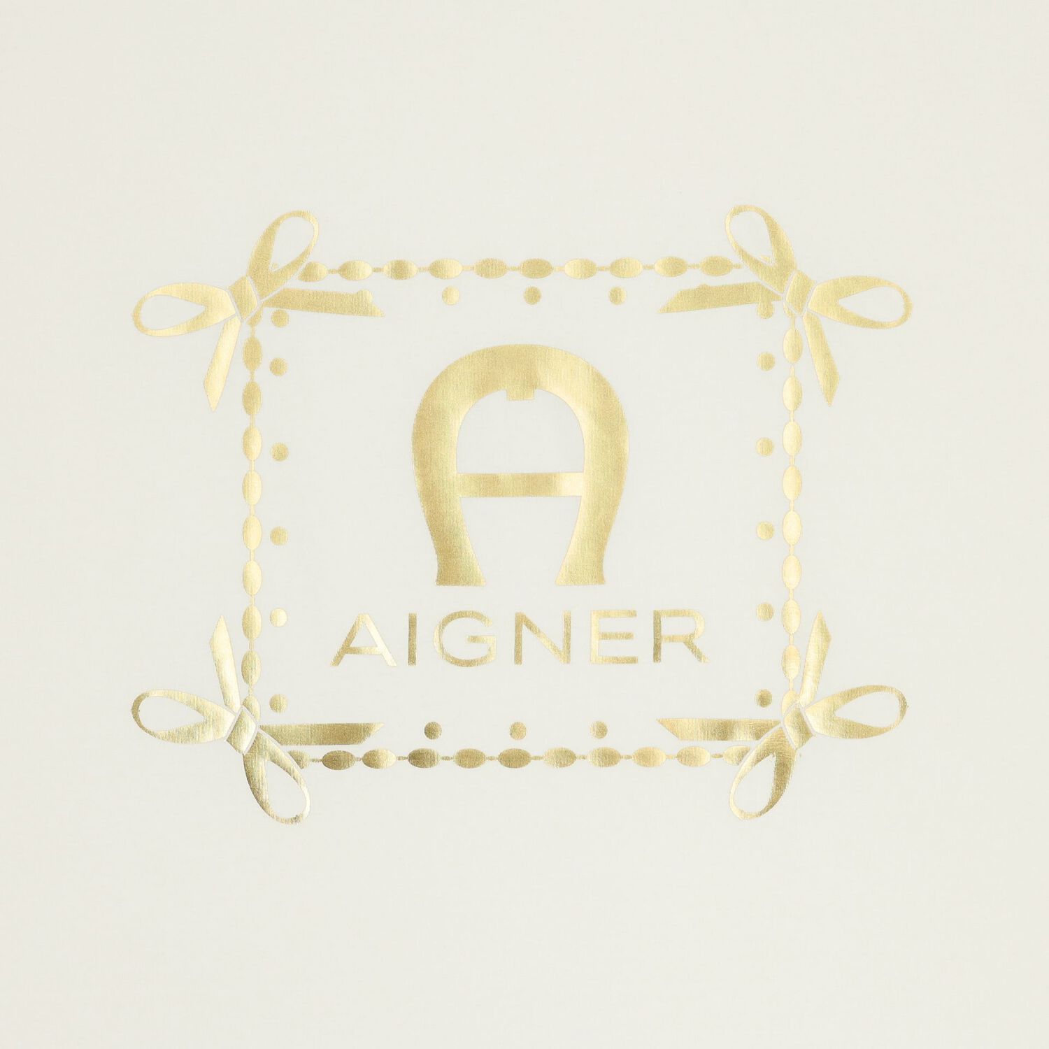 Baby Girls Ivory & Gold Logo Blanket, 1, hi-res