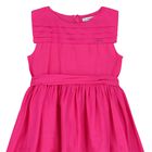 Girls Pink Embroidered Dress, 3, hi-res