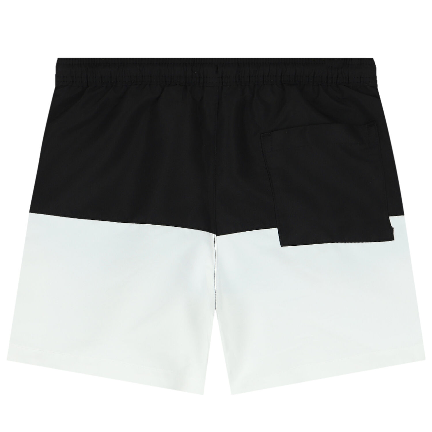 Boys Black & White Logo Swim Shorts, 1, hi-res image number null