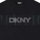 Girls Black Logo T-Shirt, 1, hi-res