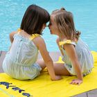 Girls Blue Cotton Sun Dress, 1, hi-res