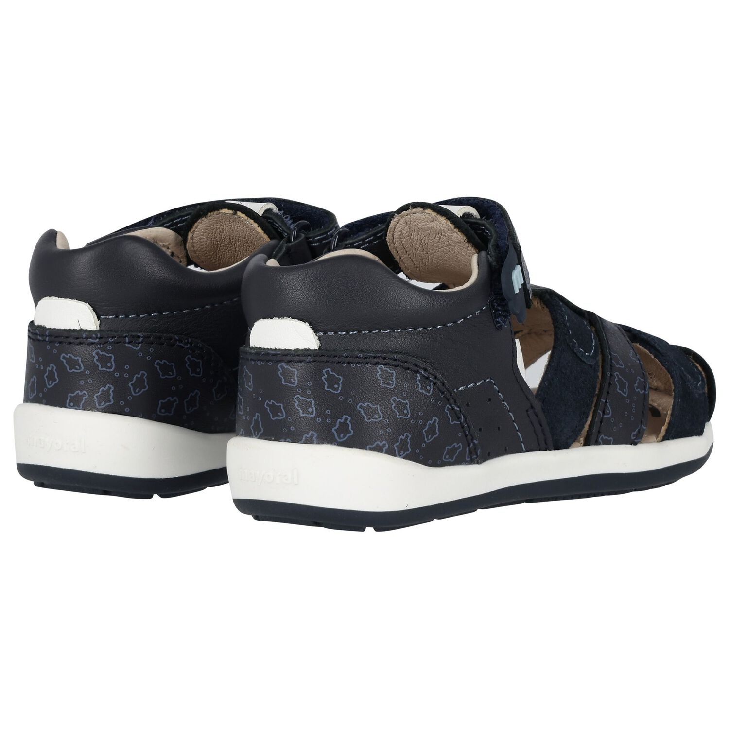 Younger Boys Navy Blue Sandals, 3, hi-res