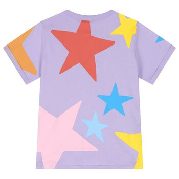 Girls Purple Stars T-Shirt