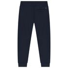 Boys Navy Blue Logo Tracksuit, 1, hi-res