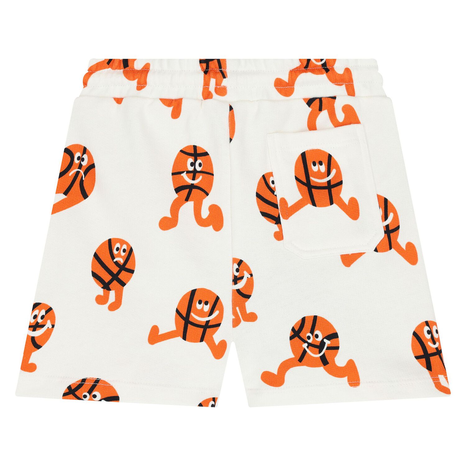 Younger Boys Ivory Ball Shorts, 1, hi-res