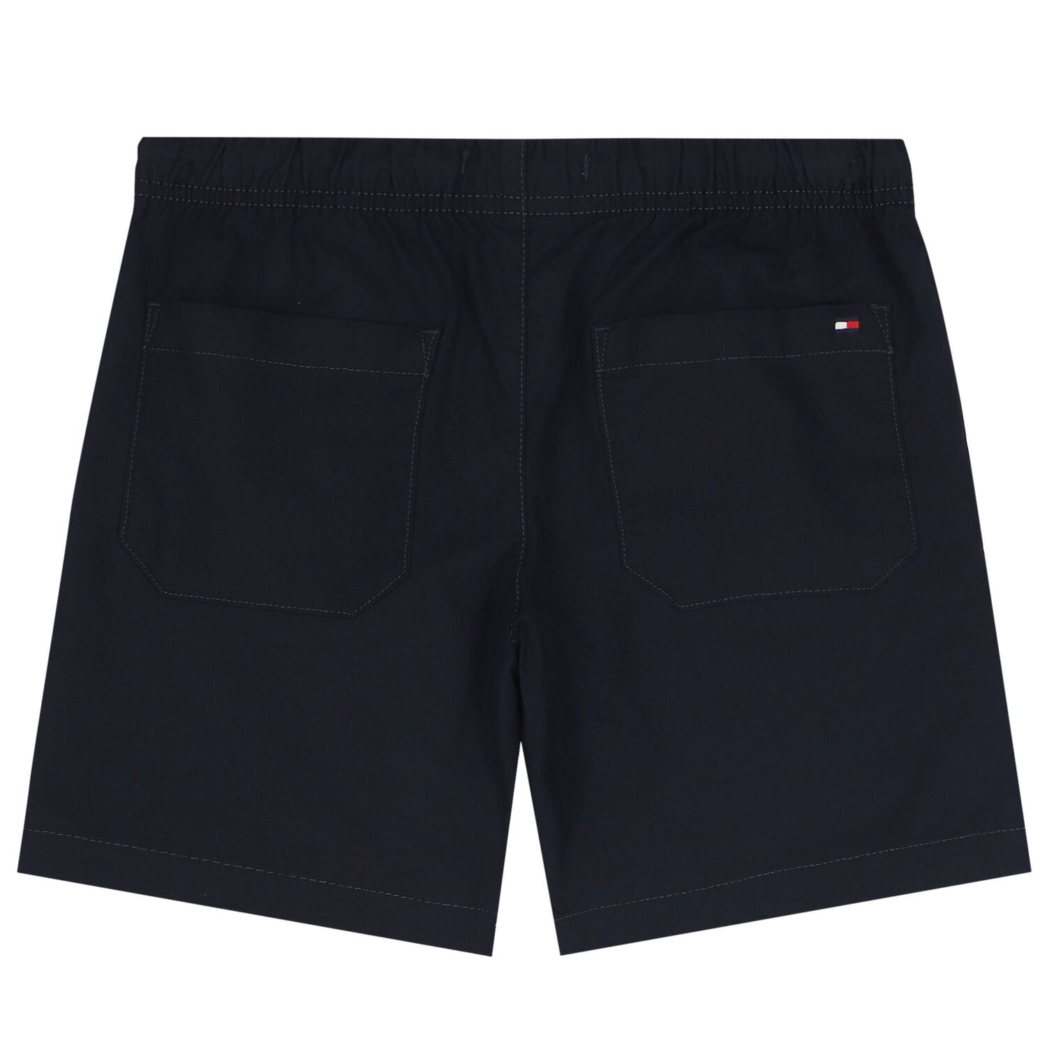 Boys Navy Blue Logo Shorts, 1, hi-res