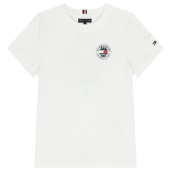 Boys White Logo T-Shirt
