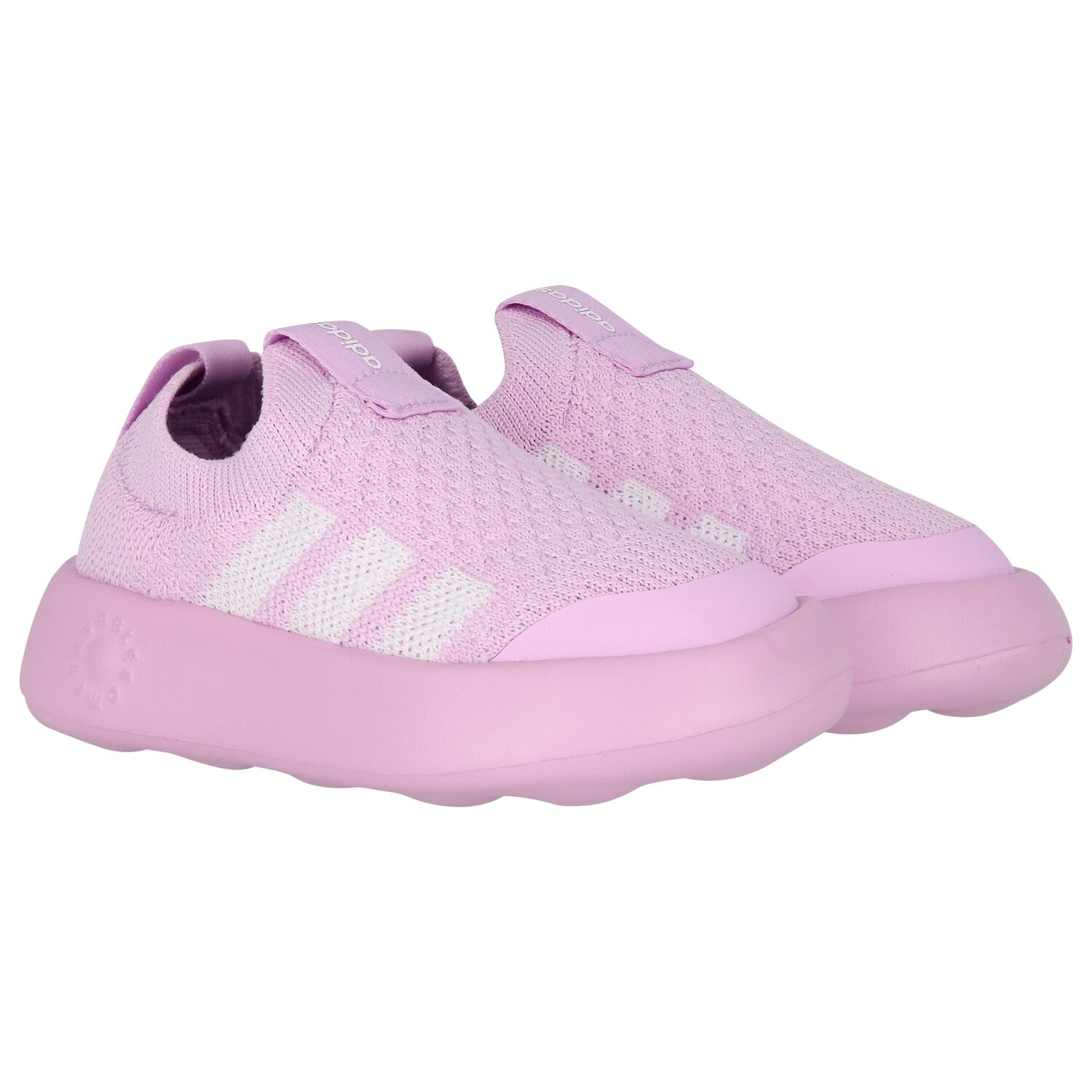 Girls Pink Logo Bubblecomfy Slip On  Trainers, 1, hi-res