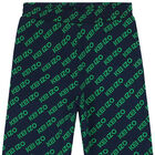 Boys Navy & Green Logo Joggers, 1, hi-res