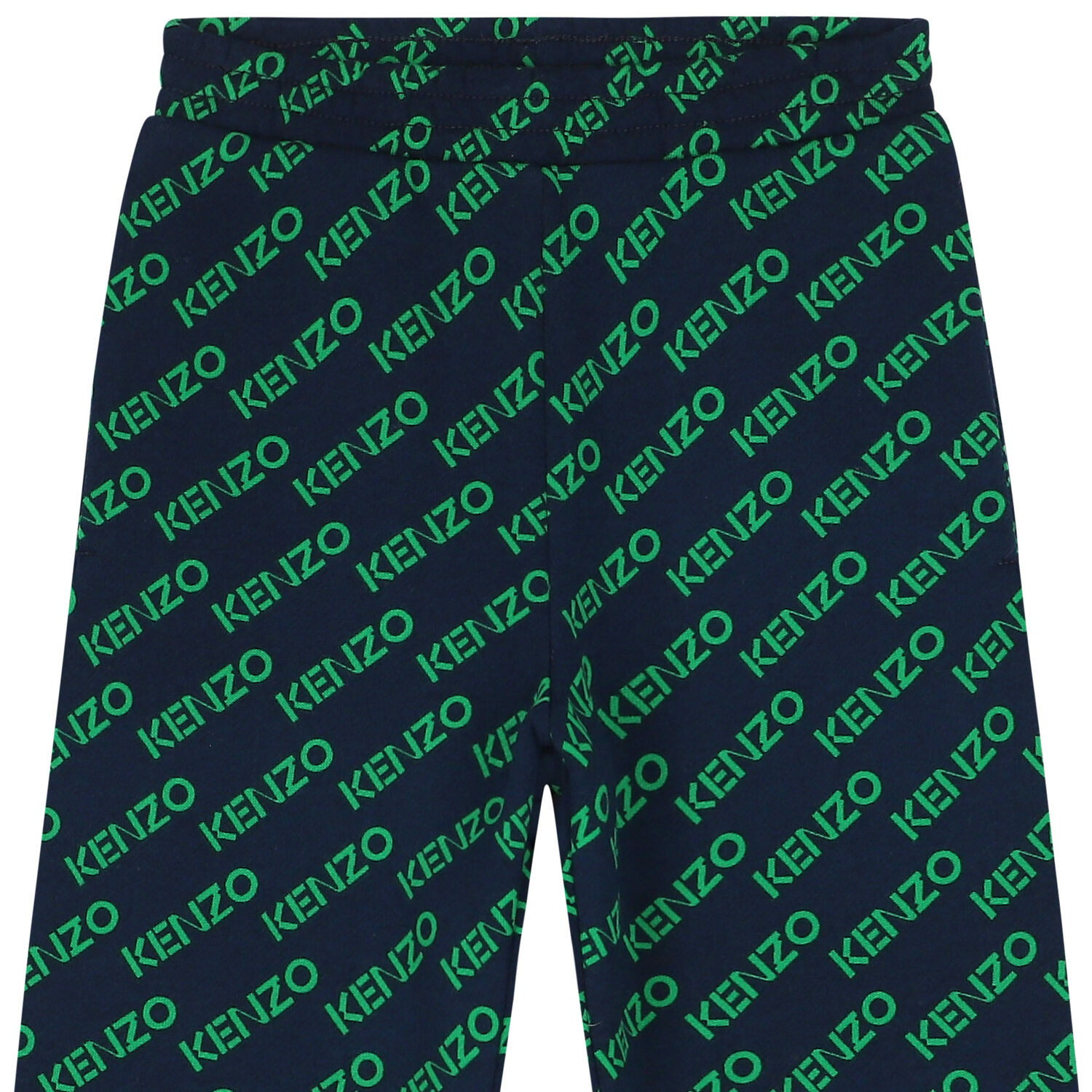 Boys Navy & Green Logo Joggers, 1, hi-res