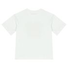 Boys White Logo T-Shirt, 1, hi-res