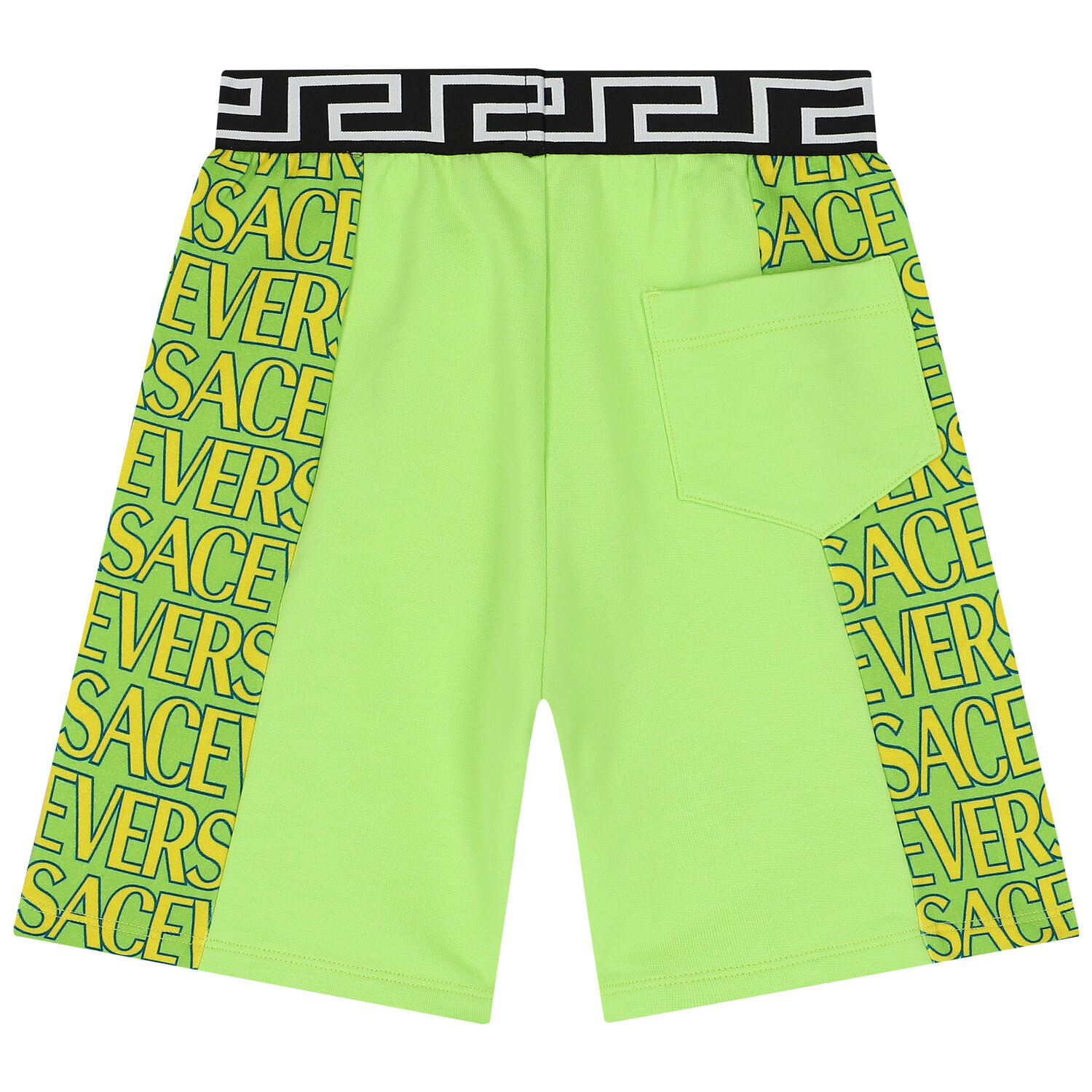 Boys Green Logo Shorts, 1, hi-res