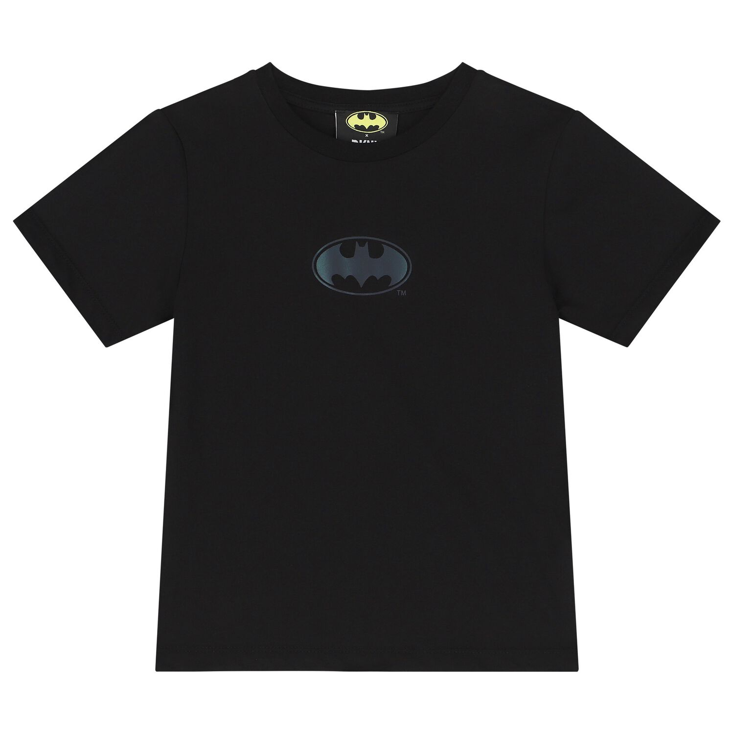 Black Batman Logo T-Shirt, 1, hi-res